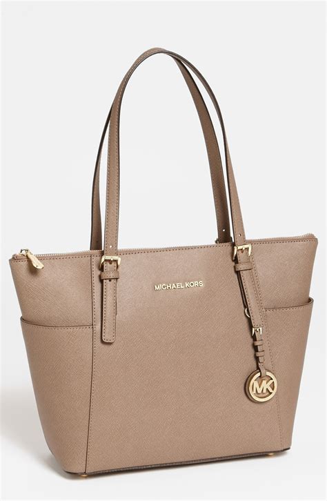 michael kors jet set ns tote|Michael Kors jet set large.